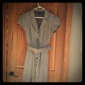 Dress, Brown with slight colored hold threading de